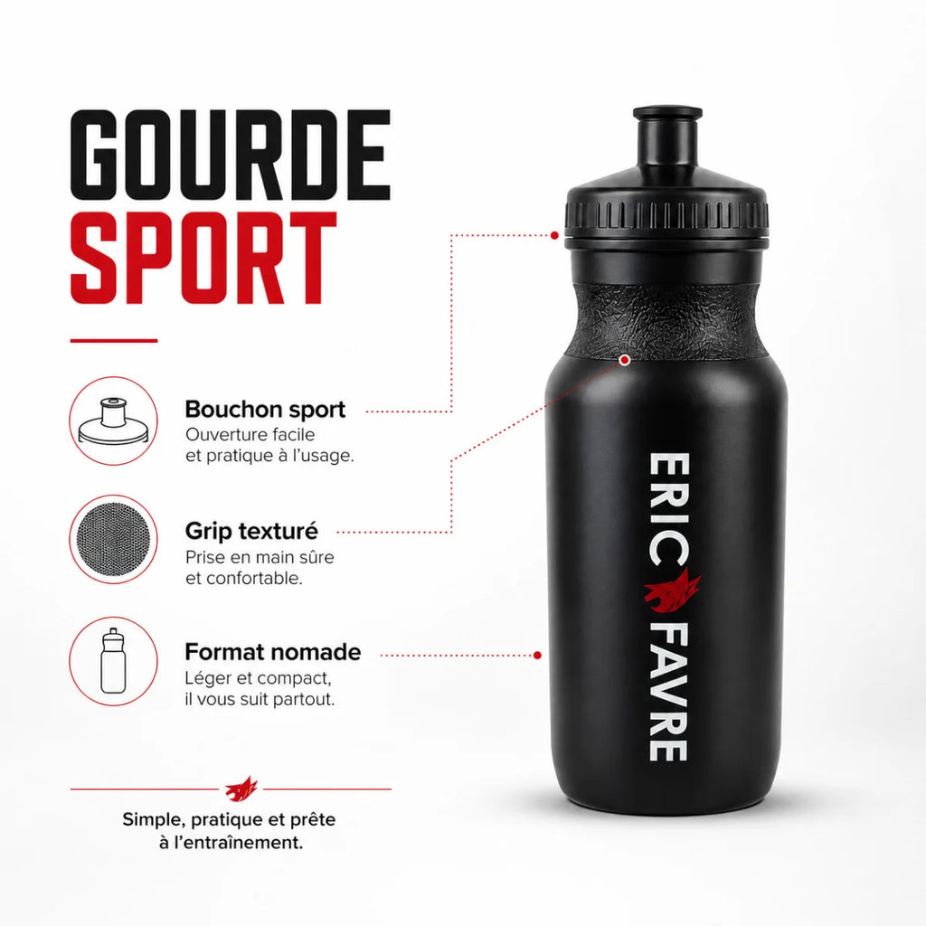 GOURDE SPORT NOIRE 500ML